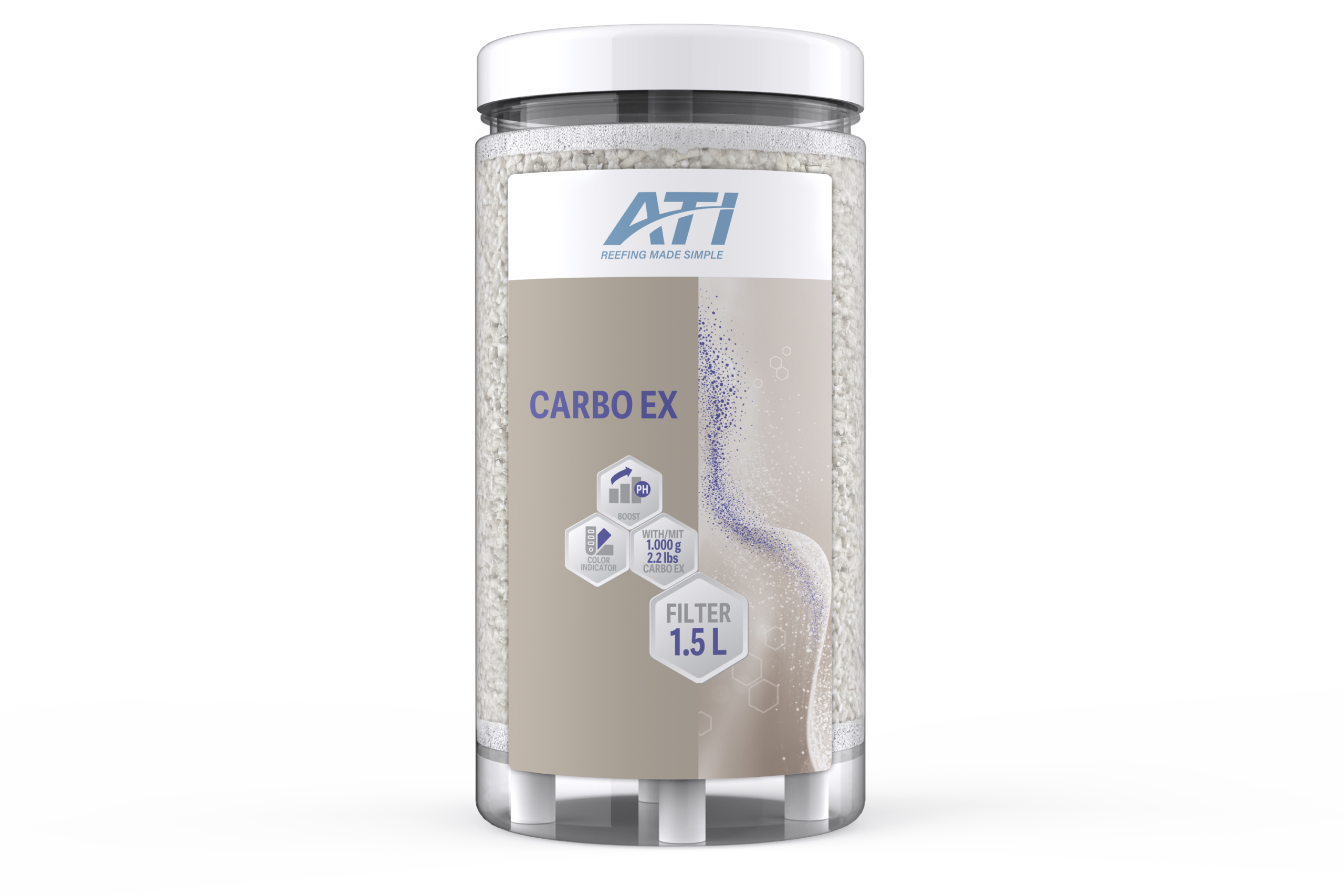 ATI- Carbo Ex Air Filter 1,5 Liter - Incl. 1000 g Granulate